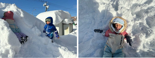 豪雪地帯岩見沢 雪あそびが始まりました★2024年